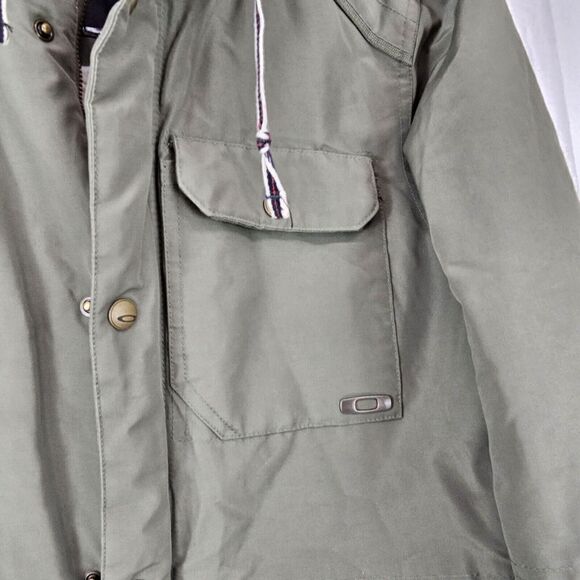 Oakley Green Puffer Coat Performance Men's  Size Medium Army Green - Picture 4 of 8